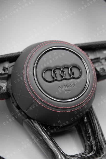 AUDI 進口碳纖維軚盤 Steering Wheels Leather / Nappa皮 A3 A4 A5 A6 A7 S RS  *適合AUDI 系列安裝