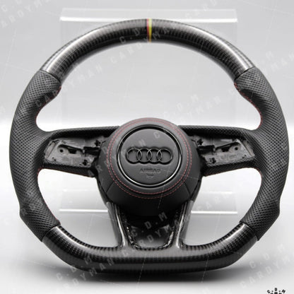 AUDI 進口碳纖維軚盤 Steering Wheels Leather / Nappa皮 A3 A4 A5 A6 A7 S RS  *適合AUDI 系列安裝