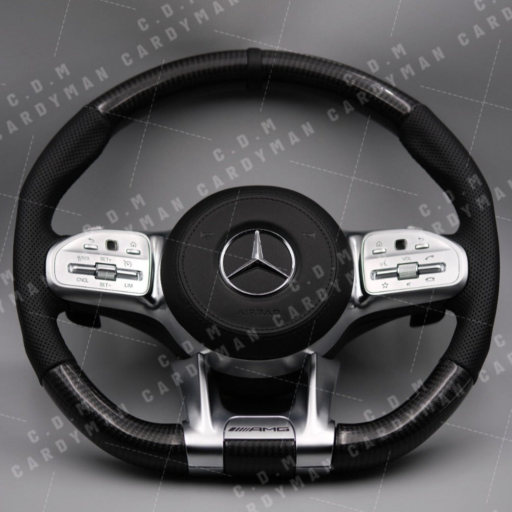 MERCEDES-BENZ 平治 AMG 809軚盤 改碳纖維 Carbon Fiber Steering Wheels Leather / Nappa皮