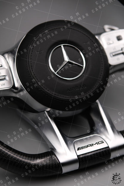 MERCEDES-BENZ 平治 AMG 809軚盤 改碳纖維 Carbon Fiber Steering Wheels Leather / Nappa皮