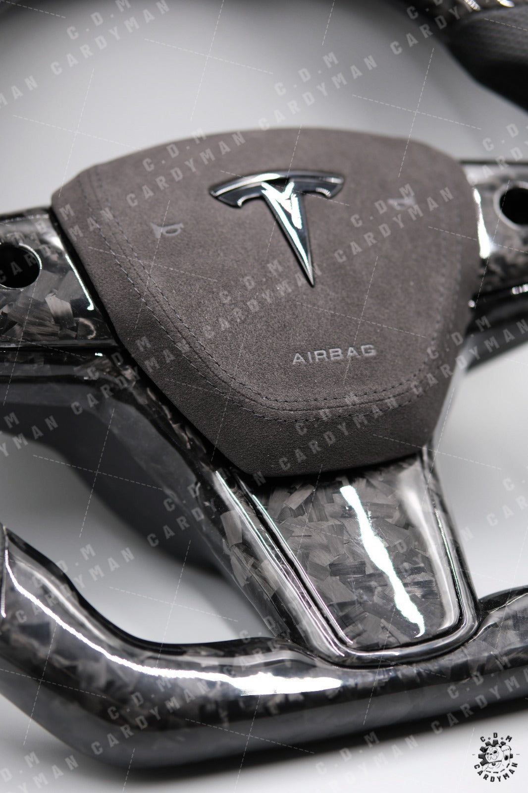 Tesla Model 3/Y/S/X Carbon Fiber Steering Wheel l 日本進口碳纖維軚盤 Leather / Nappa皮