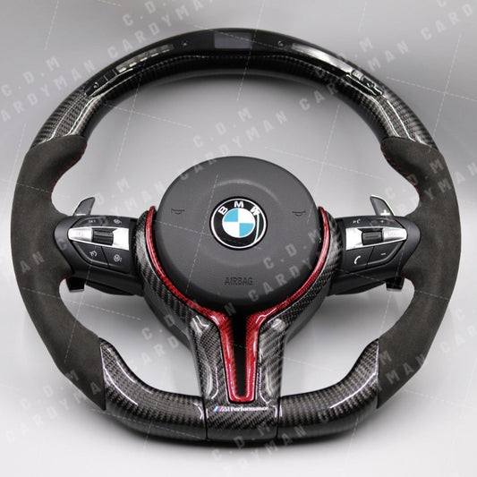 BMW M Performance MP軚盤 碳纖飾版Steering Wheels Leather / Nappa皮 F10 F18 F20 F30 F34 M3 M6 G26 i4 IX M35 M40 520i 528i 320i 325