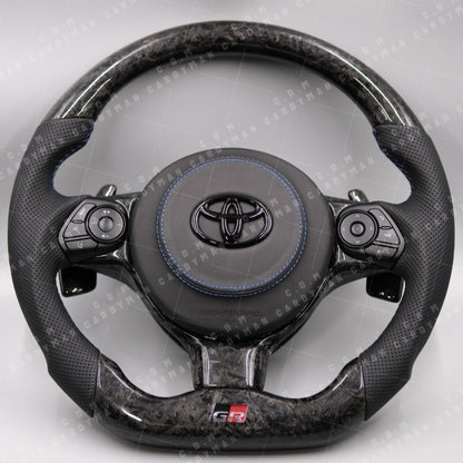 TOYOTA GR86 鍛造碳纖維 豐田 Alcantara Carbon Fiber Steering Wheel l 日本進口碳纖維軚盤