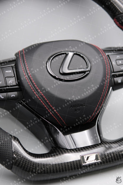 LEXUS TOYOTA RX200t LS460 IS200 ES300 GS250 RX350 IS250 IS300 CT200 Carbon Fiber Steering Wheel l 日本進口碳纖維軚盤 Leather / Nappa皮