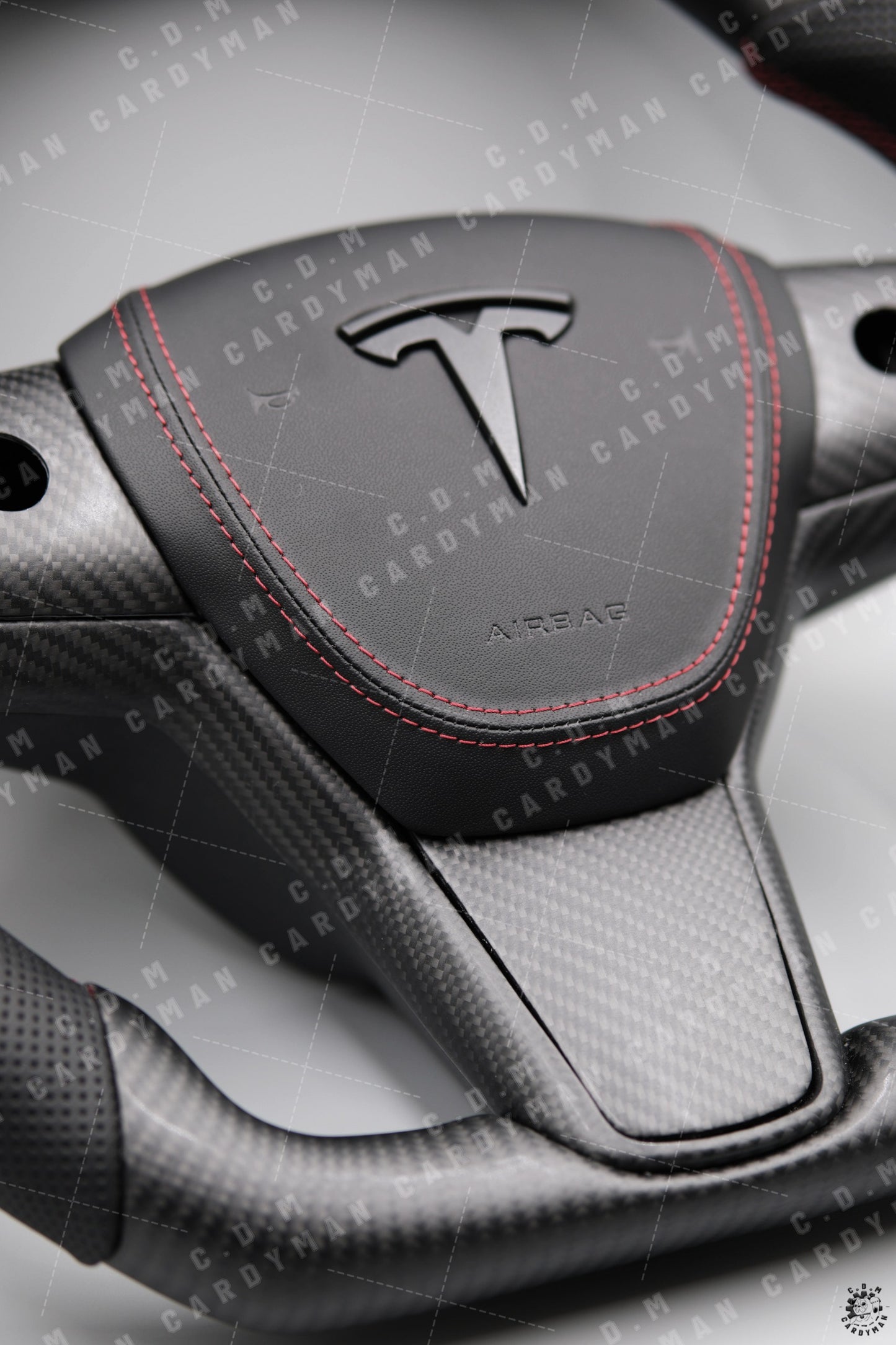 Tesla Model 3/Y/S/X Carbon Fiber Steering Wheel l 日本進口碳纖維軚盤 Leather / Nappa皮