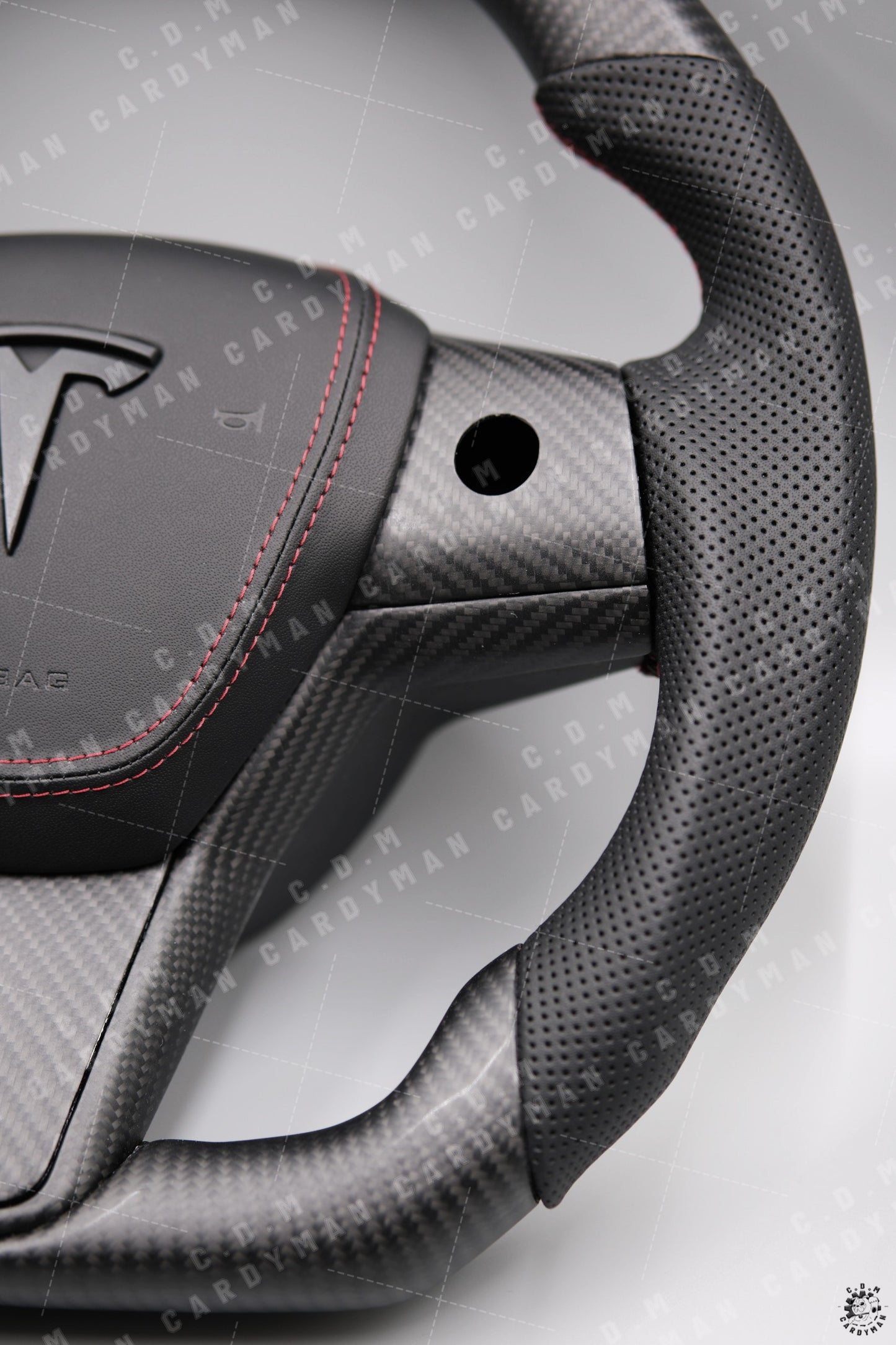 Tesla Model 3/Y/S/X Carbon Fiber Steering Wheel l 日本進口碳纖維軚盤 Leather / Nappa皮