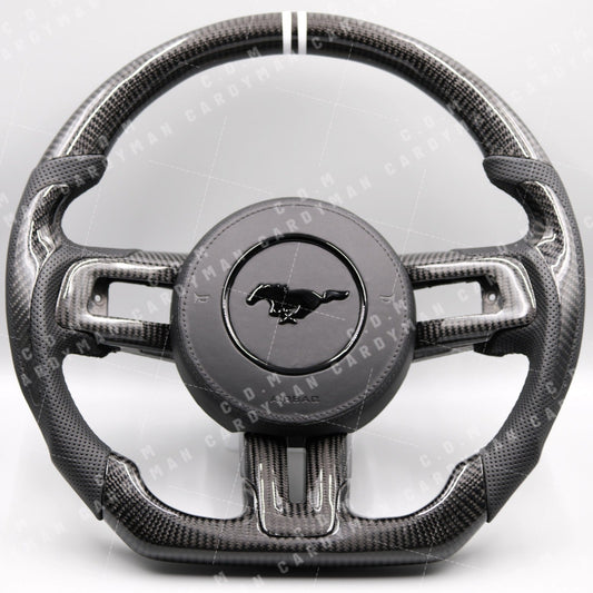FORD MUSTANG 野馬 軚盤 改碳纖維 Carbon Fiber Steering Wheels Leather / Nappa皮